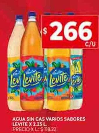 Supermercados DIA Agua sin gas varios sabores levite oferta