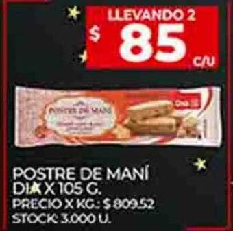 Supermercados DIA Postre de mani oferta