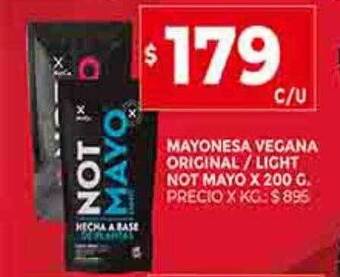 Supermercados DIA Mayonesa vegana original-light not mayo oferta