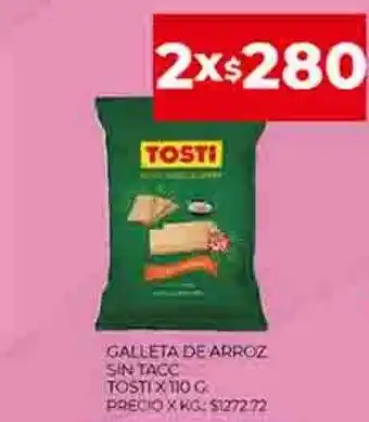 Supermercados DIA Galleta de arroz sin tacc tosti oferta
