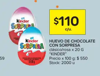 Carrefour Market Kinder de Chocolate con Sorpresa 20g oferta