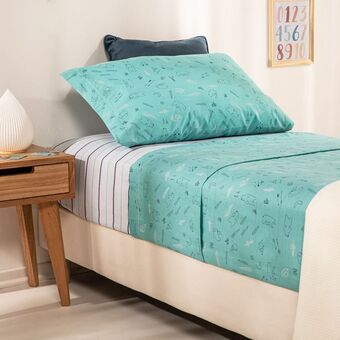 Arredo Juego de sábanas 1 plaza camping de osos oferta