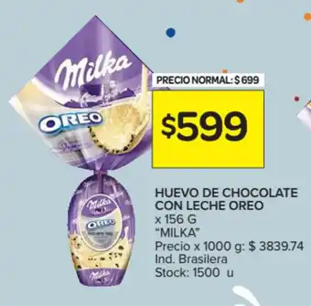 Carrefour Market Milka Huveo de Chocolate con Leche Oreo x 156 g oferta