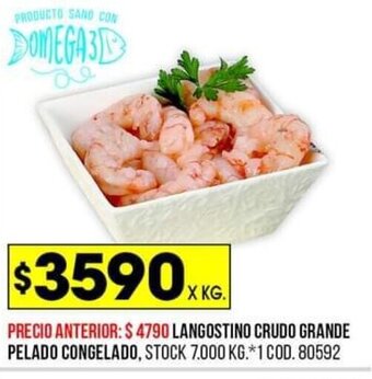 Coto Langostino Crudo Grande Pelado Congelado oferta