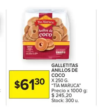 Tía Maruca Galletitas Anillos de Coco 250 g.