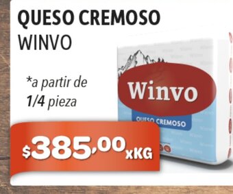 El Milagro Mayorista Queso Cremoso Winvo a partir de 1/4 pieza oferta