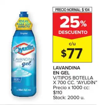 Carrefour Market Ayudín Lavandina en Gel 700cc oferta