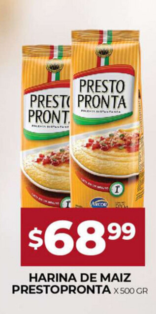 Supermercados Tadicor Harina De Maiz Prestopronta x 500gr oferta
