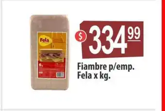 Autoservicio Capo Fiambre p/emp. Fela xkg oferta