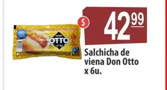 Salchicha de viena Don Otto x6u