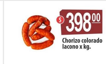 Autoservicio Capo Chorizo colorado lacono xkg oferta