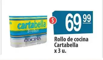 Autoservicio Capo Rollo de cocina Cartabella x3 u oferta