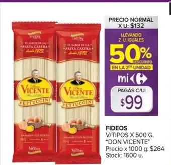 Don Vicente Fideos x 500 g