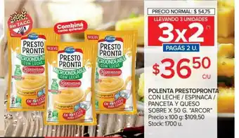 Carrefour Market Arcor Polenta Prestopronta x50g oferta