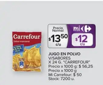 Carrefour Market Carrefour Jugo En Polvo x24g oferta