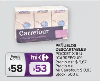 Carrefour Market Carrefour Pañuelos Descartables x6u oferta