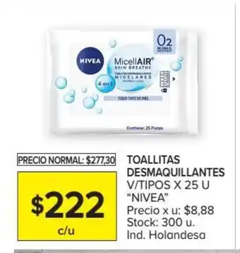 Carrefour Market Nivea Toallitas desmaquillantes x25u oferta