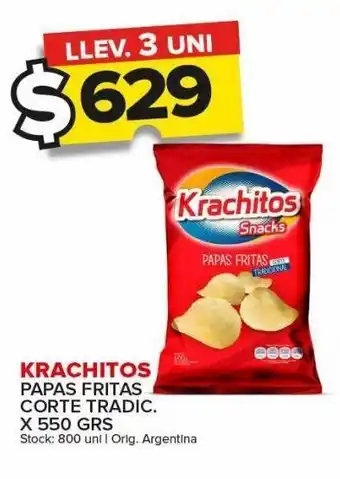Carrefour Papas fritas krachitos x 550g oferta