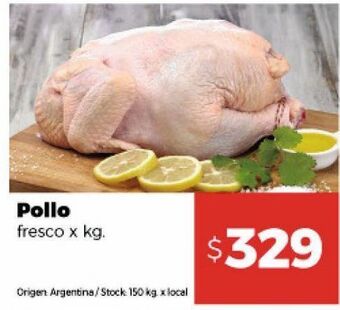 Disco Pollo fresco x kg oferta
