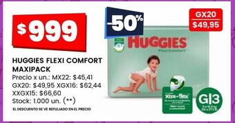 Changomas Huggies flexi comfort maxipack oferta