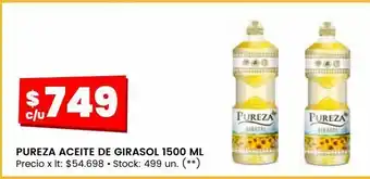 Changomas Pureza aceite de girasol 1500 ml oferta