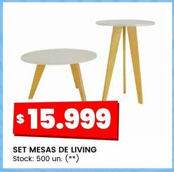 Changomas Set mesas de living oferta