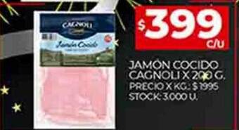 Supermercados DIA Jamón cocido cagnoli oferta
