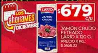 Supermercados DIA Jamón crudo feteado lario oferta