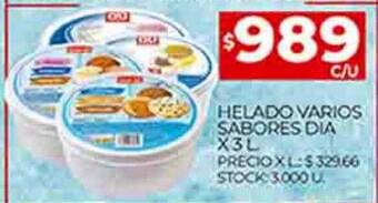 Supermercados DIA Helado varios sabores dia oferta