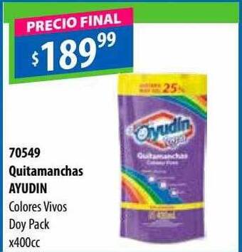 Micropack Quitamanchas ayudin oferta