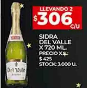 Supermercados DIA Sidra del valle oferta