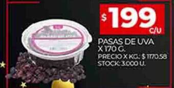 Supermercados DIA Pasas de uva oferta