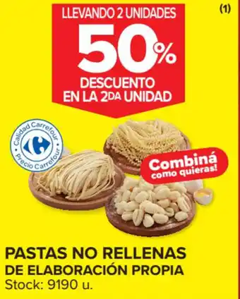 Carrefour Market Pastas No Rellenas de Elaboración Propia oferta