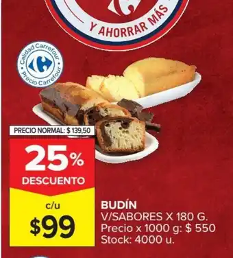 Carrefour Market Budín x180g oferta