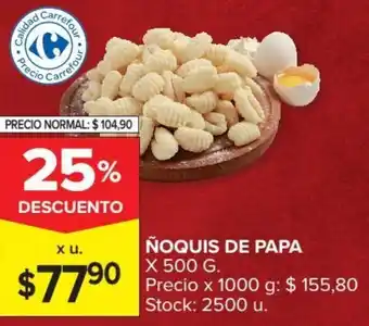 Carrefour Market ñoquis de papa x500g oferta