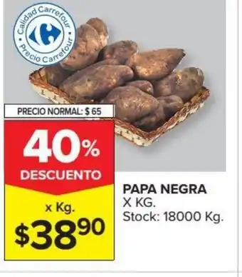 Carrefour Market Papa Negra xkg oferta