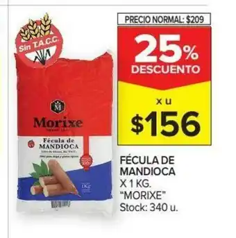 Carrefour Morixe Fècula de Mandioca x1kg oferta