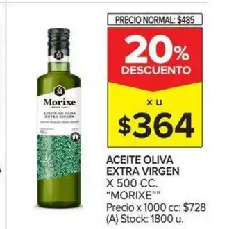 Carrefour Morixe Aceite Oliva Extra Virgen x500cc oferta