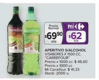 Carrefour Carrefour Aperitivo S/Alcohol x1500cc oferta