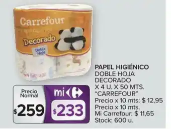 Carrefour Carrefour Papel Higiènico x4u x50mts oferta
