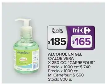 Carrefour Carrefour Alcohol En Gel x250cc oferta