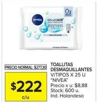 Carrefour Nivea Toallitas desmaquillantes x25u oferta