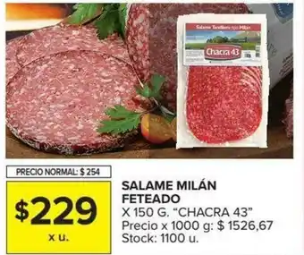 Carrefour Chacra 43 Salame Milán Feteado x150g oferta