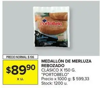 Carrefour Portobello Medallón De Merluza Rebozado x150g oferta