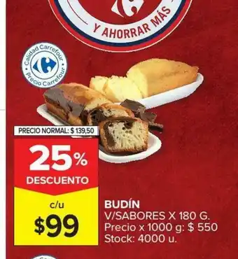 Carrefour Budín x180g oferta