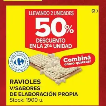 Carrefour Ravioles V/Sabores De Elaboración Propia oferta