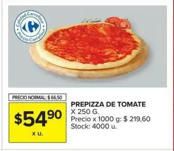 Carrefour Prepizza De Tomate x250g oferta