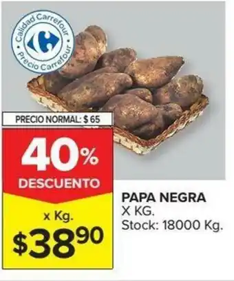 Carrefour Papa Negra oferta