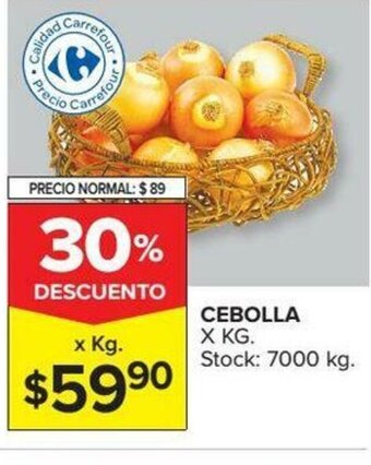 Carrefour Cebolla xkg oferta