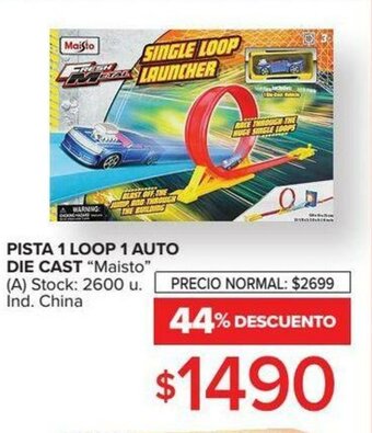 Carrefour Maisto Pista 1 Loop 1 Auto Die Cast oferta